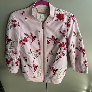 Ted Baker Bomber Jacket Woman birds flowers